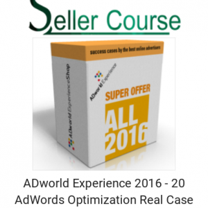 ADworld Experience 2016 - 20 AdWords Optimization Real Case Stories