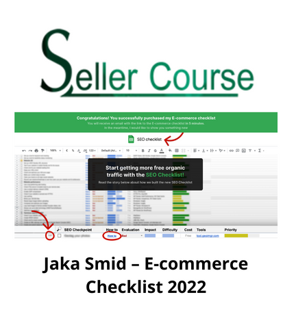 Jaka Smid – E-commerce Checklist 2022